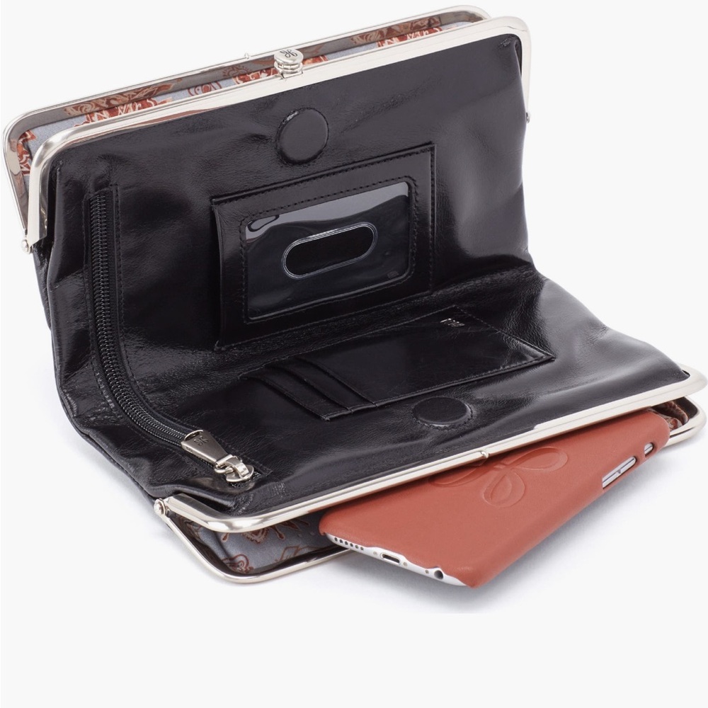 Hobo Lauren Leather Double Frame clutch